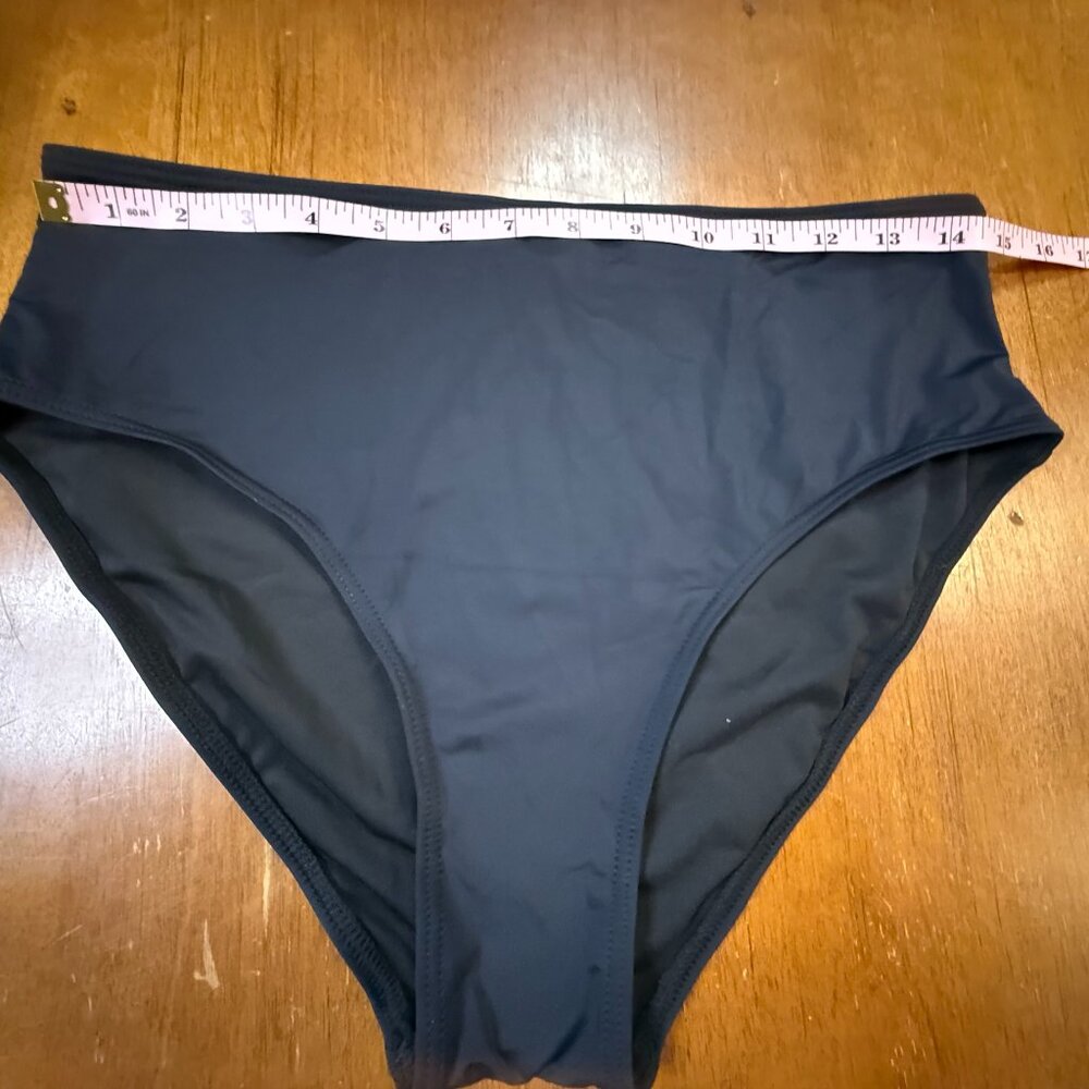 Black Two-Piece Swimsuit Set | Bandeau / Tankini Style | NWOT | Size L - Picture 13 of 16
